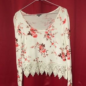 Charlotte Russe floral crop top